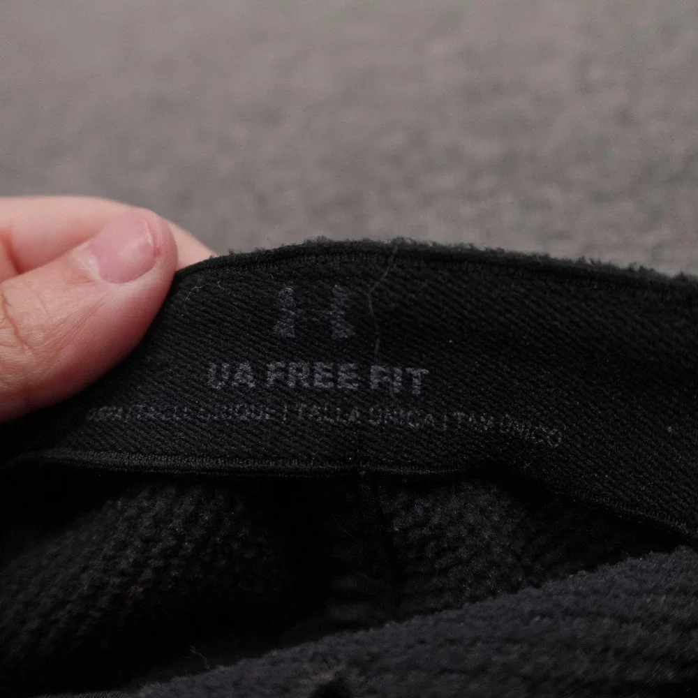 Under Armour Hat Cap Strap Back Mens One Size Black Fleece Baseball Winter